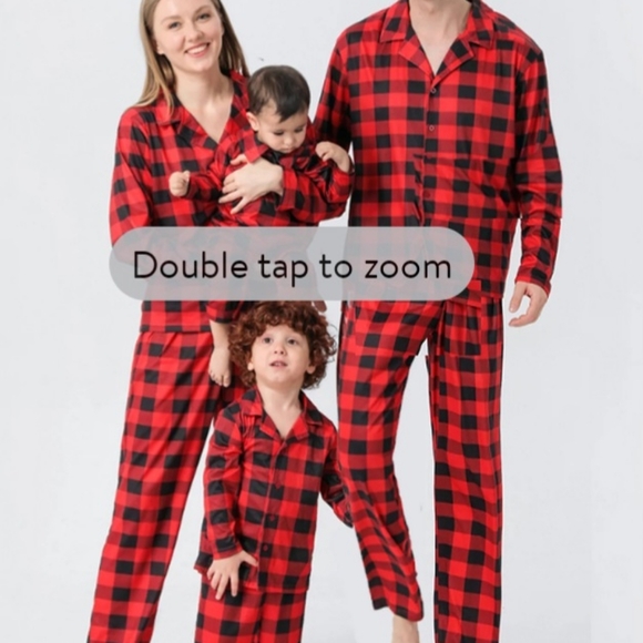 NWT AUTHENTIC BUFFALO PLAID KIDS PAJAMAS XL 14/16 flannel CANADIANA - Picture 2 of 3